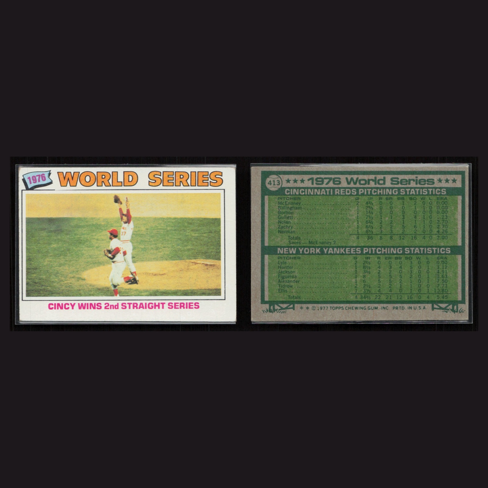 Roger Maris / Hank Aaron #413 EX-EXMINT 1979 Topps Vintage Baseball Card MLB front and back scans. Card condition is Near Mint.