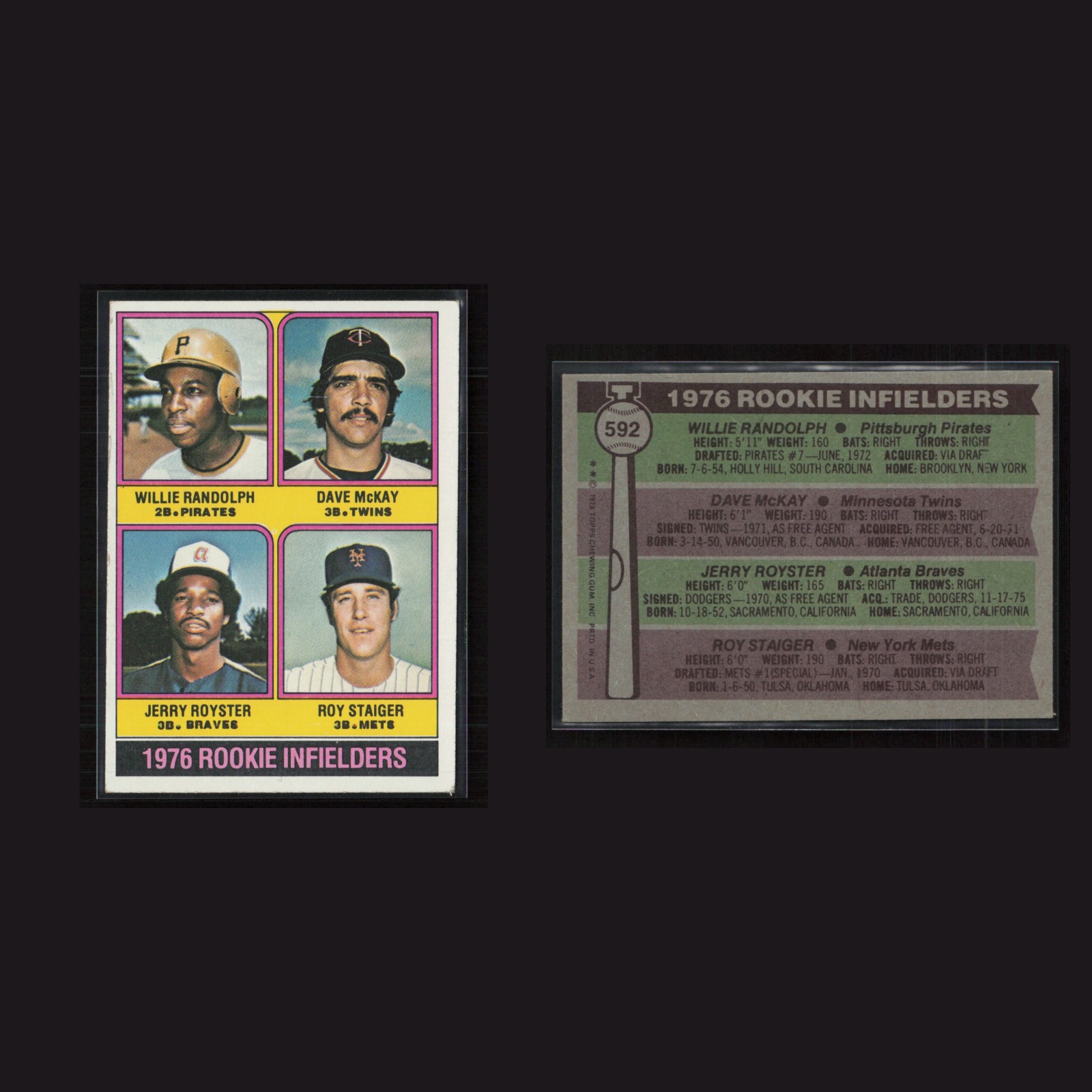 1976 Tom Veryzer #432 EX-EXMINT Topps Detroit Tigers Vintage Baseball Card MLB front and back scans. Card condition is Near Mint.